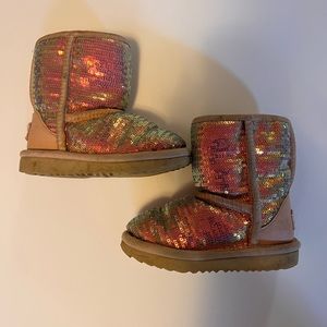 UGG Toddler 8 Sequin Pink Boot